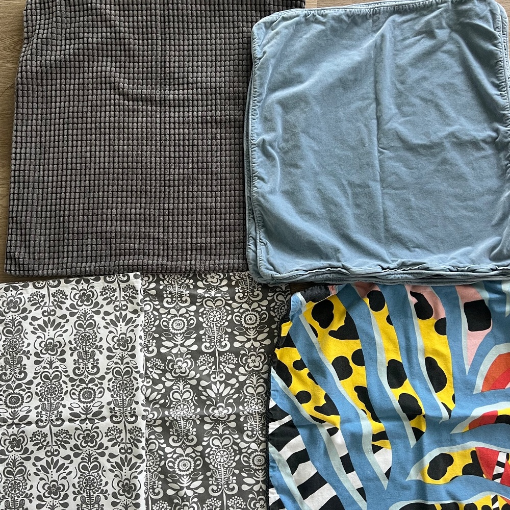 “A bundle” of Pillow cases 10total at 26”x26”